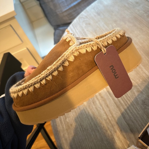 Mou Shoes - Mou Women's Brown Platform Mules